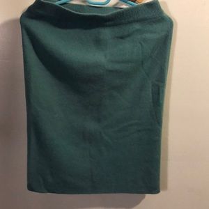 Part Two Sea green knitted pencil skirt size s